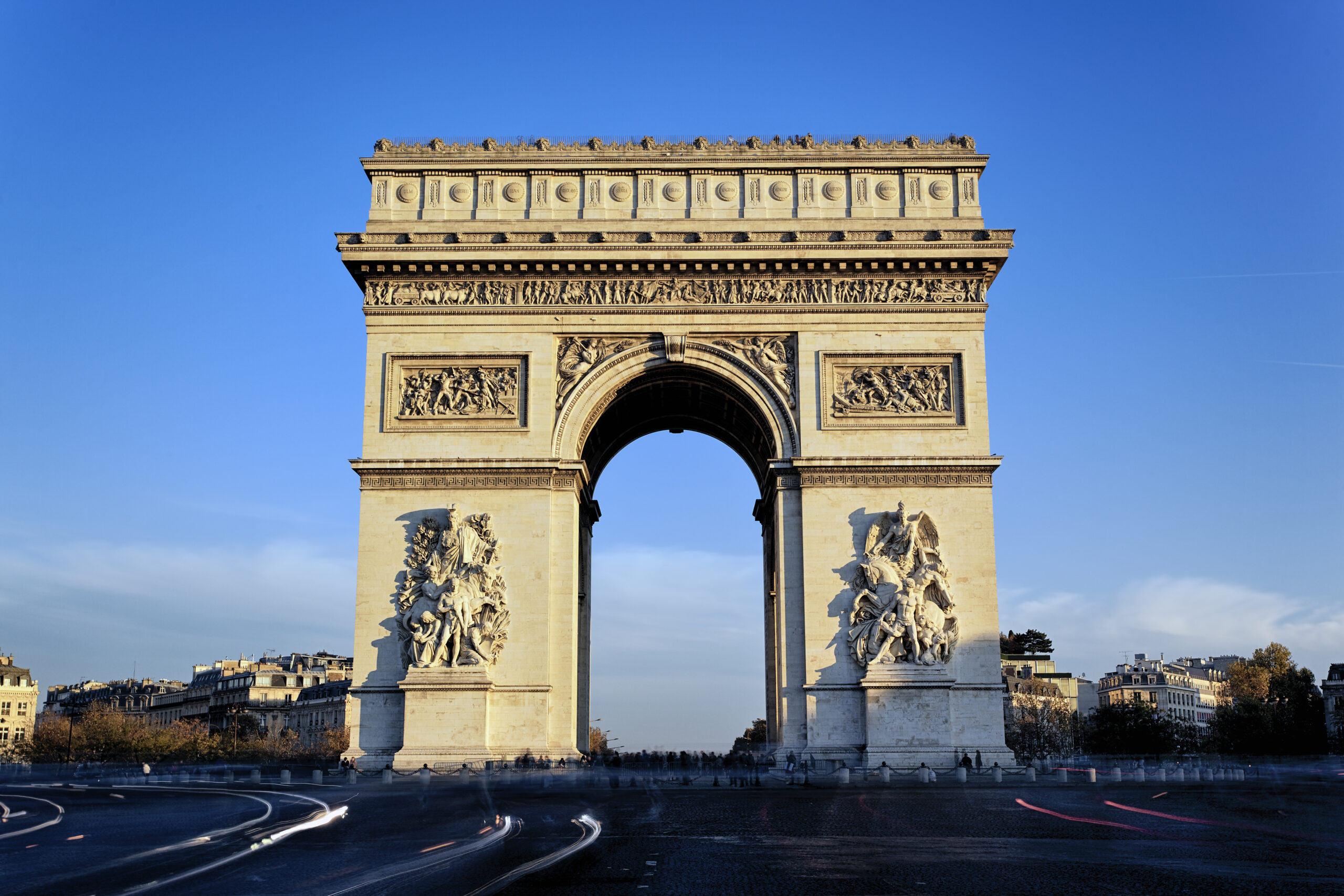 view of famous Arc de Triomphe